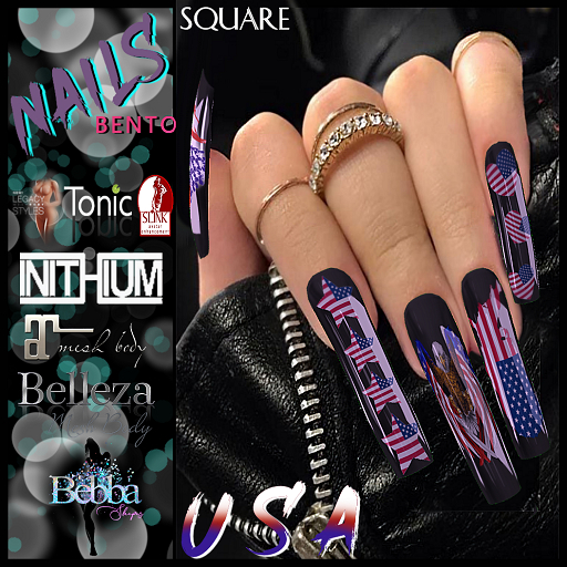 ::BEBBA:: U.S.A Nails Square