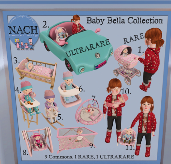 1. NACH Baby Bella Stroll Time RARE