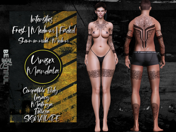beYOUtiful. Mandala Tattoo V1 (Unisex)