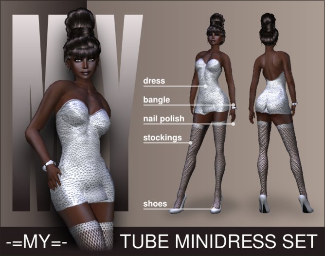 -=MY=- tube mini set (silver)