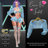 Son!a-Edge Carna Mesh Fur-Jacket Ice