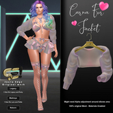 Son!a-Edge Carna Mesh Fur-Jacket bubble