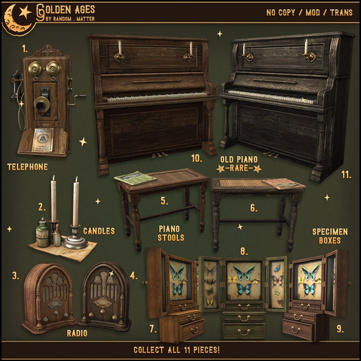 10. .random.Matter. - Golden Age - Piano [Brown] RARE