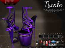 [Renegade] Nicole Platform Heels - Purple