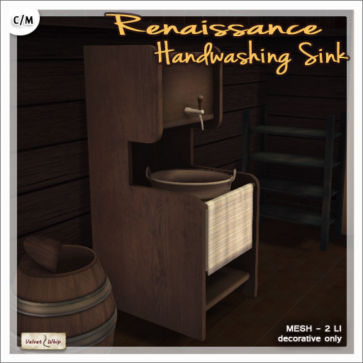[V/W] Renaissance Handwashing Sink - Mesh Furniture