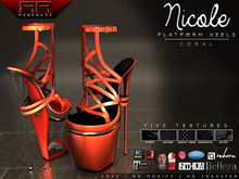[Renegade] Nicole Platform Heels - Coral