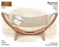 Rope hammock v2 - Old World - Rustic / Medieval Furniture