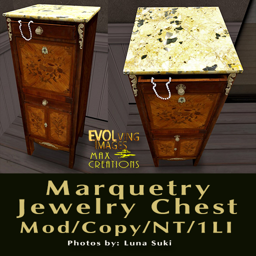 Marguetry Jewelry Chest Copyable Packed