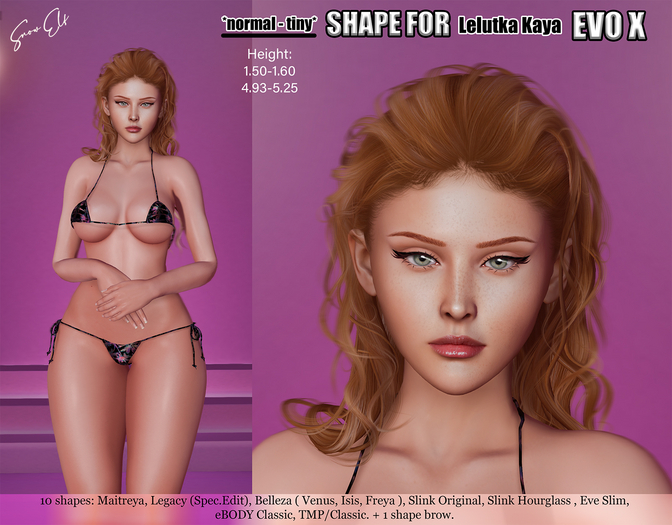 *S.E* Shape for Lelutka Kaya (EVO X ) *normal-tiny