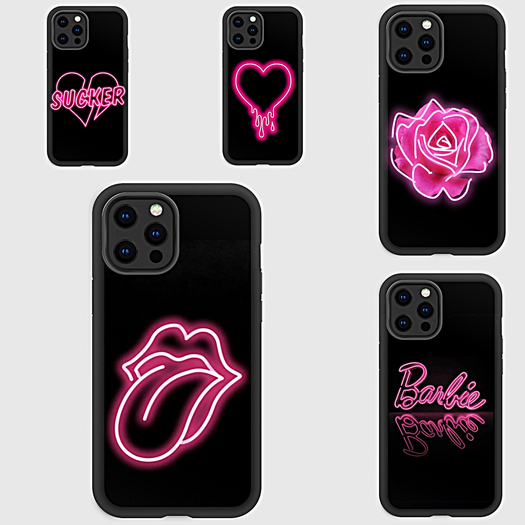 pink neon phone fatpack