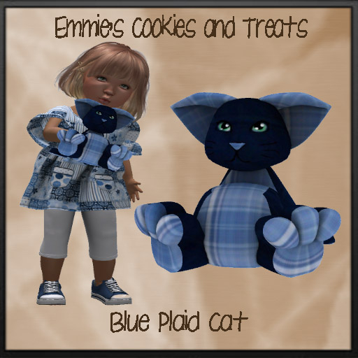 Blue Plaid Cat