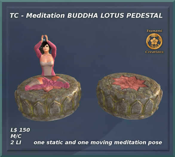 Meditation BUDDHA LOTUS PEDESTAL