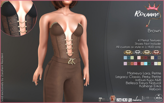 -:ZK:- Roxaane Suit Brown
