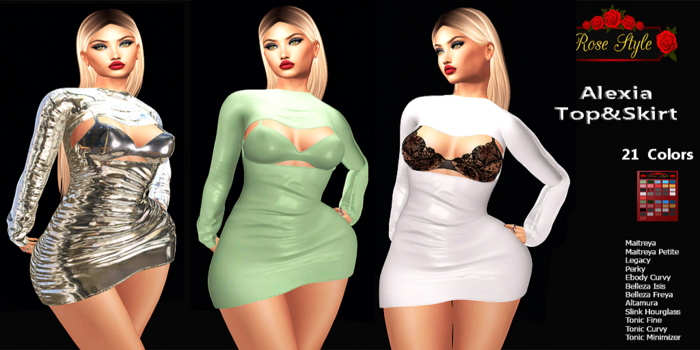 ROSE STYLE Alexia Top&Skirt