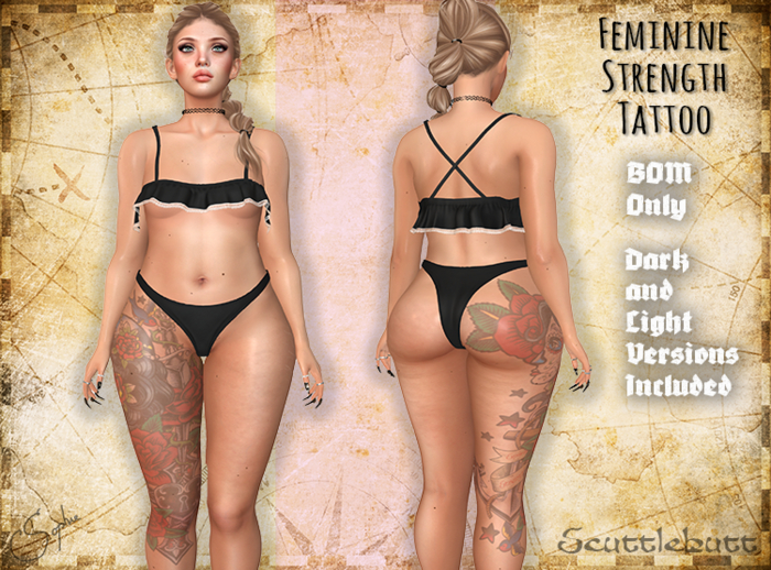 .::Scuttlebutt::. Feminine Strength Tattoo