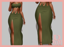 Rosary. Maya . Skirt Green