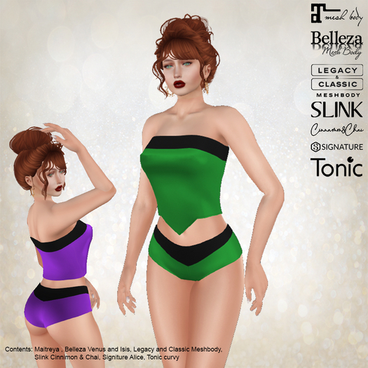 Kateryna Outfit Green - Delivery HUD