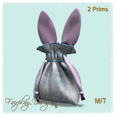 ~Blue Lace Bunny Ears Easter Gift Bag~