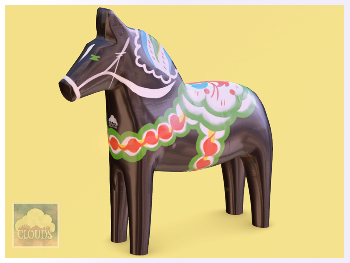 Black Dala Horse