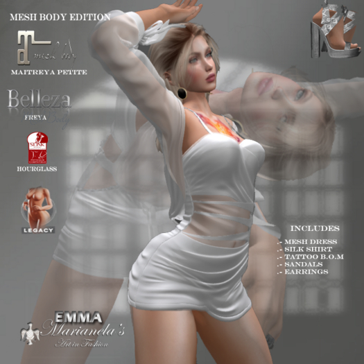 Marianela's EMMA OUTFIT WHITE