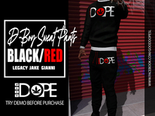 Good Dope - D-Boy Sweat Pants - Black/Red