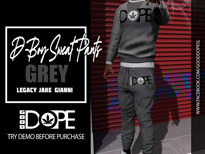 Good Dope - D-Boy Sweat Pants - Grey
