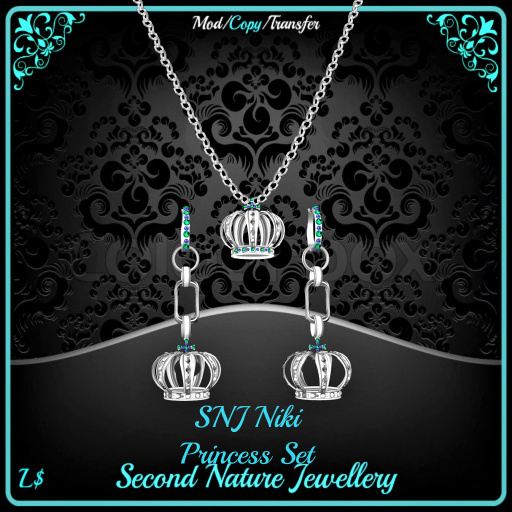 SNJ Niki Princess Set Silver ADD & CLICK!