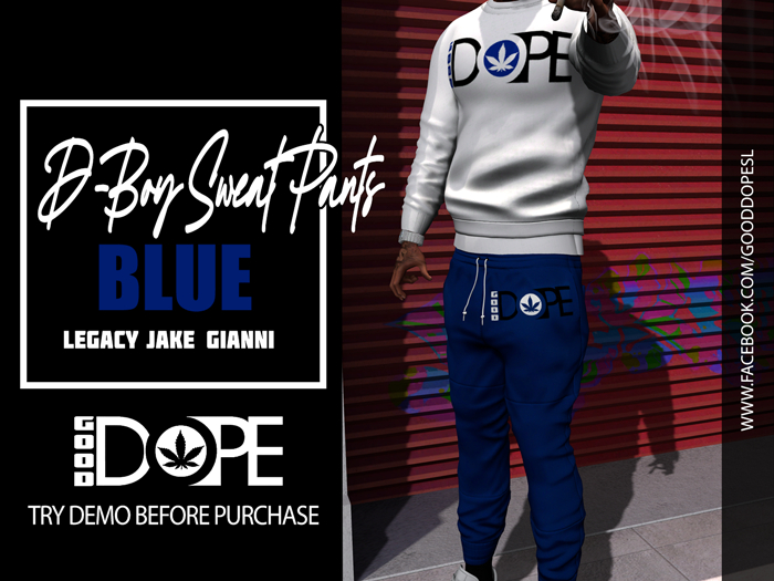 Good Dope - D-Boy Sweat Pants - Blue