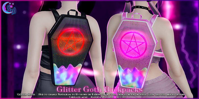NeverWish - Glitter Goth Backpack - Fatpack