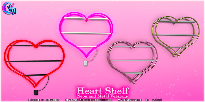 *NeverWish* Heart Shelf - Fatpack