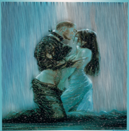 Kiss. Animated picture