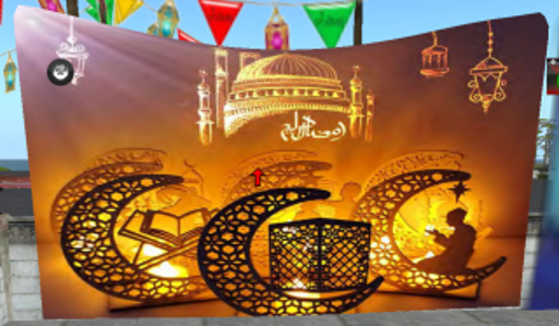 Ramadan Canvas drape 2.gold