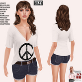 TUCKED TSHIRT&SHORTS,MESH BODY