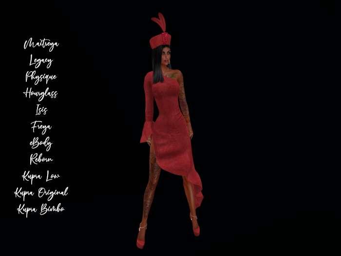 jinnilli'M Suede Dress & Hat-Red-Add!