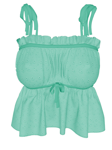 The Annex - Emily Top - Turquoise