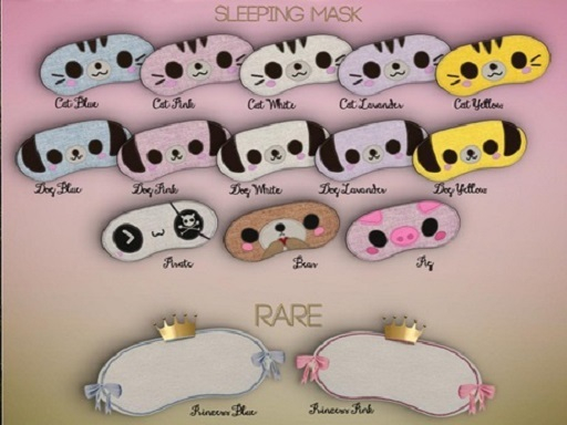 -SECRETS- Sleeping Mask - Cat Yellow