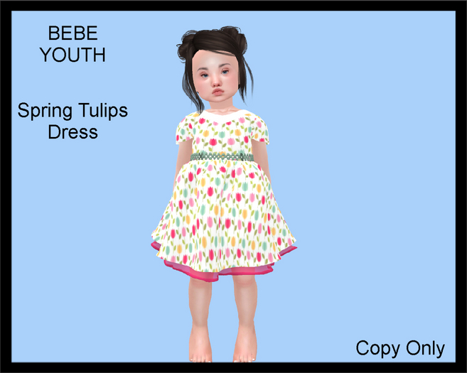 Steph-0-Bee's - Spring Tulips Dress (Youth)
