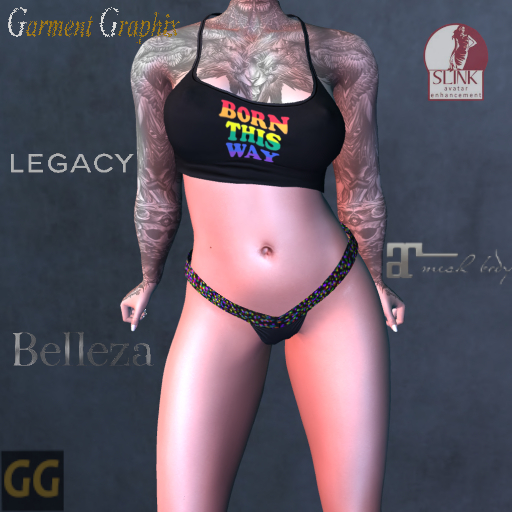GG - Born This Way Crop Top & Bikini 