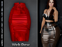 ::WD:: Skirt & Belt Jirawat - Red
