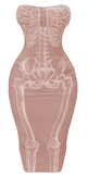 The Annex - Kim Dress - Skeleton - Blush