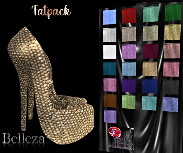 Sparkling Sequins PUMPS2 BELLEZA FATPACK~wear to unpack