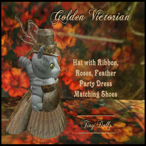 LB GOLDEN VICTORIAN PARTY GOWN BOX