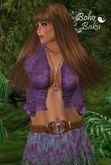 Boho Baku~ Violet Denim Jacket