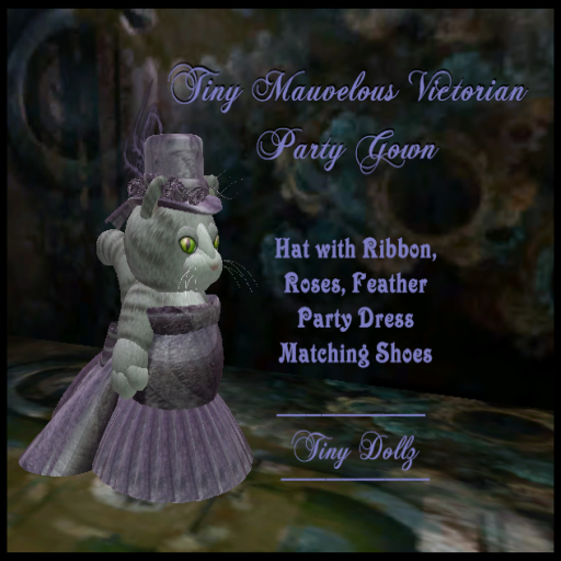 LB Tiny Mauvelous Victorian Party Gown Box