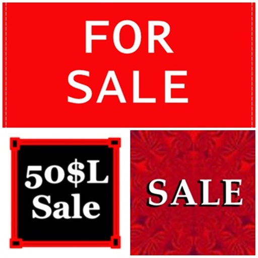 3 Full perm Sale Signs Textures
