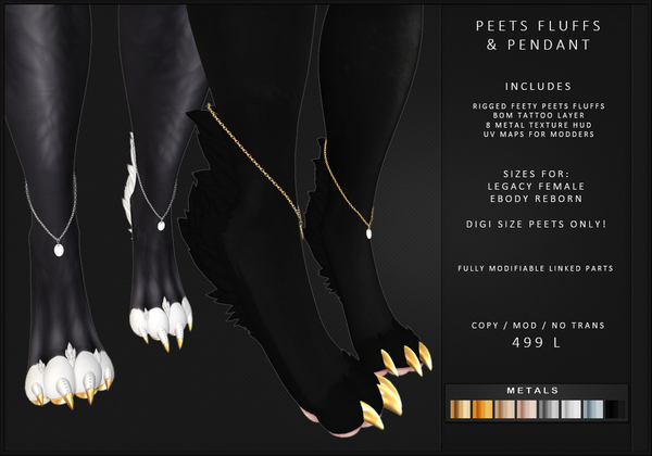 [MODZ] PEETS FLUFFS & PENDANT - DIGI LEGACYF / REBORN - BOXED