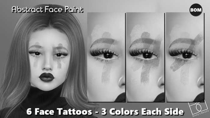 *Booty's Beauty* DEMO [BOM] Abstract Face Paint