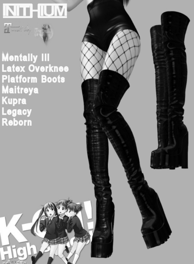 KO-H Mentally Ill Latex Overknee Plattforms DEMO