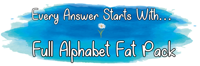 Trivia Daze - Alphabet FATPACK - For Trivia Balls