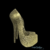 Sparkling Sequins PUMPS2 BELLEZA GOLD~wear to unpack